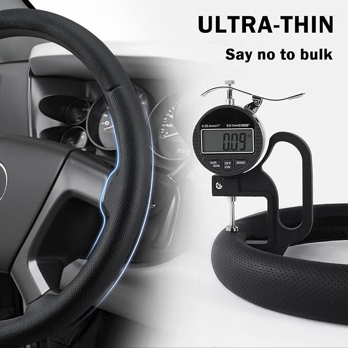 Steering Wheel Cover for Chevy Silverado 1500 GMC Sierra 1500 2007-2013/2500 3500 Chevrolet Tahoe Suburban Yukon (Yukon XL) 2007-2014/ Traverse 2009-2017/ GMC Sierra 2500HD 3500HD 2008-2014