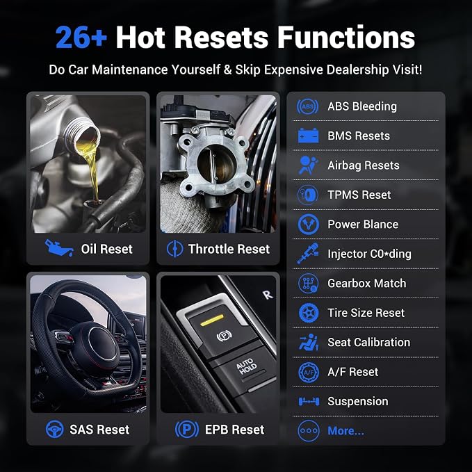 VDIAGTOOL D200 Bidirectional OBD2 Scanner, Bluetooth Car Diagnostic Scan Tool, Full System Diagnosis, 26 Resets (49+ Upgradeable), Lifetime Free Updates, CAN-FD & FCA AutoAuth for iOS & Android