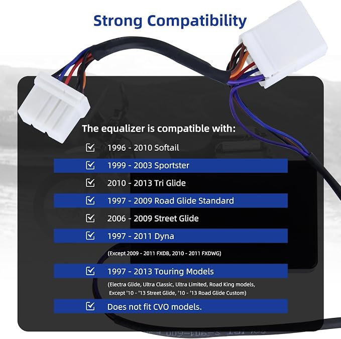 Briidea Load Equalizer & Stabilizer Resistor Compatible with Harley Davidson Motorcycles, NOT FOR 2008 SOFTAIL ROCKER C, LED Turn Signal Controller, Plug & Play, Fixes No Flash & Hyper Flash