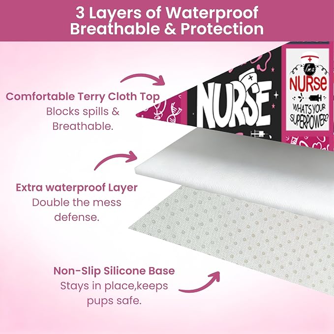 Waterproof Back Seat Cover for Dogs and Kids, Car Seat Protector Under Baby Car Seat, Child and Dog Car Seat Cover Blanket for Rear Bench(Nurse Gift, Rear Bench Seat Towel)