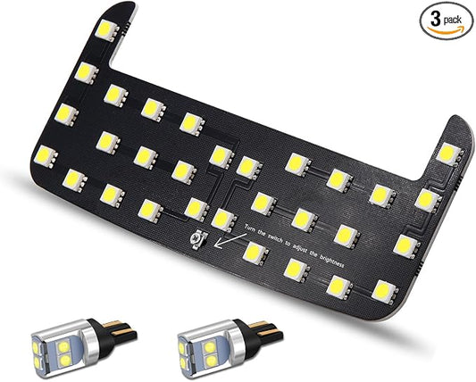 Interior LED Light Kit, 6000K Pure White Light Super Bright Map Lights & Dome Lights, Light Brightness Adjustable Bulb Package for Toyota Tacoma, 4 Runner, FJ Cruiser, Rav 4, Corolla, Prius