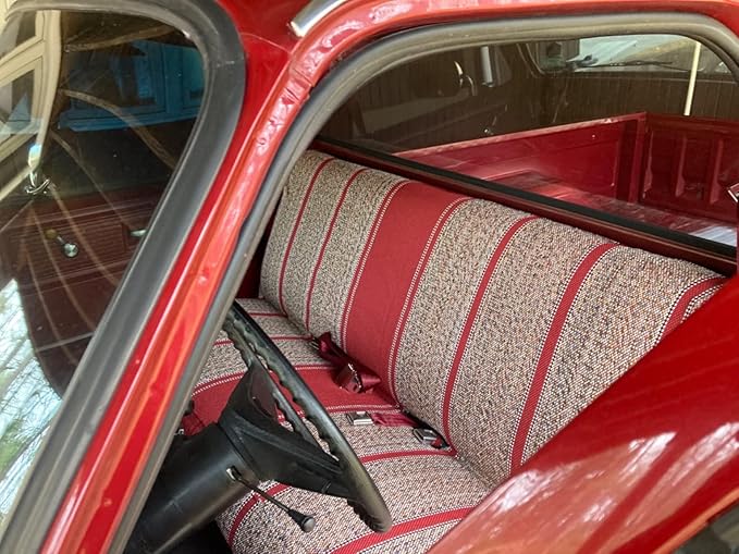 West Coast Auto Universal Baja Saddle Blanket Bench Full Size Seat Cover Fits Ford, Chevrolet, Dodge, and Full Size Pickup Trucks (Red)