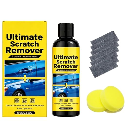 Car Scratch Remover, Quick Fix Removal Paste for Deep Scratches, All Paint Colors Polishing Kit, 100g/3.53oz (1 Set)