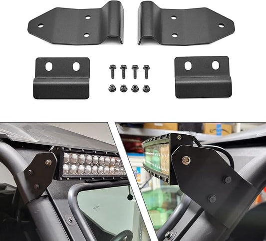 WSays 42'' Upper Roof Front Windshield LED Light Bar Mount Bracket Compatible with Can-am Maverick Trail 800 1000 / Sport 2018-UP, No Need Drill