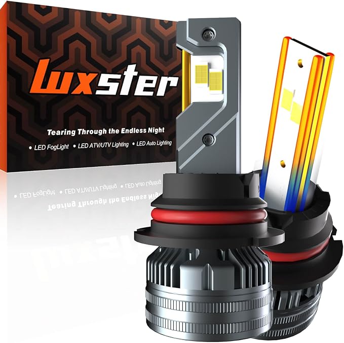 LUXSTER 9007 HB5 Punisher 60000lm High Performance LED Bulbs 6000K (2 Pack) | 140W High Power, Exclusive Triple Copper-Tube Cooling, 5th-Gen CANBUS, Foglight Use, Plug-N-Play, 6000K, IP68