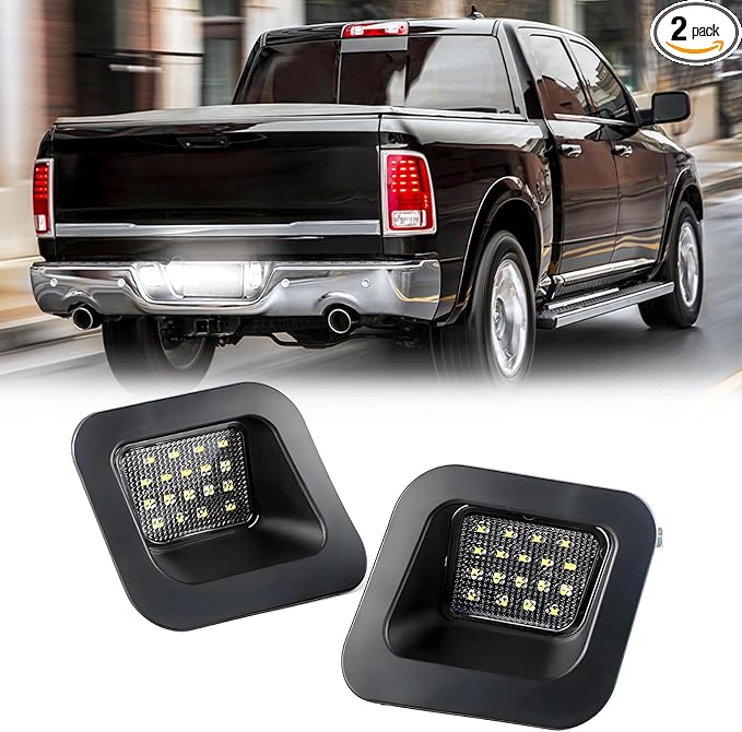 LED License Plate Light Accessories For 2003-2018 Dodge Ram 1500 2500 3500 Led License Number Plate Light White Lamp Assembl