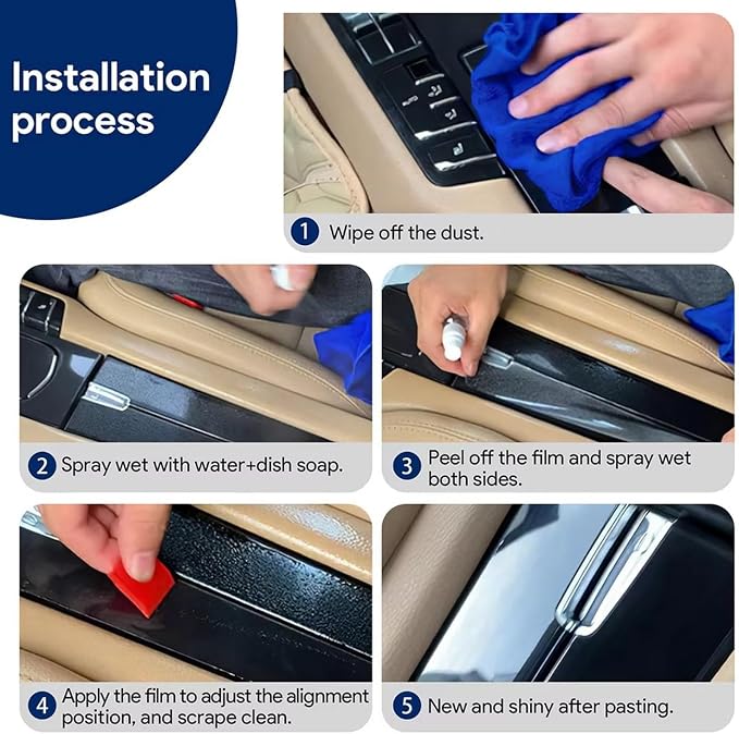 Car Interior Center Console Transparent/Matte TPU Protective Film PPF Anti-Scratch Film ，for Rolls-Royce Cullinan 21-2025