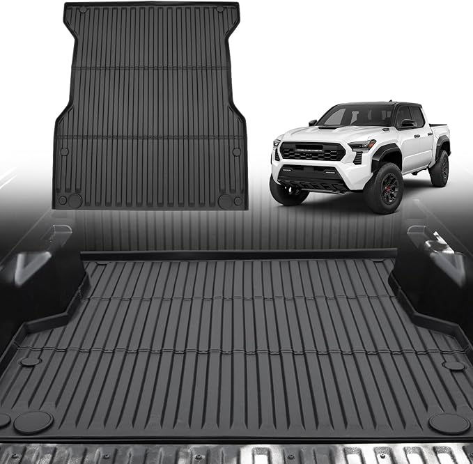 Truck Bed Mat for Toyota Tacoma 5FT 2024 2025 2026, All Weather Bed Liner for Tacoma Accessories, Heavy Duty Bed Mats, Car Accessories