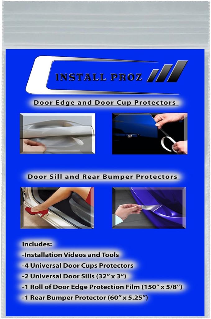 * Self-Healing Clear Paint Protection Film Kits (Bundle-DoorEdge_DoorCup_Doorsill_RearBumper)