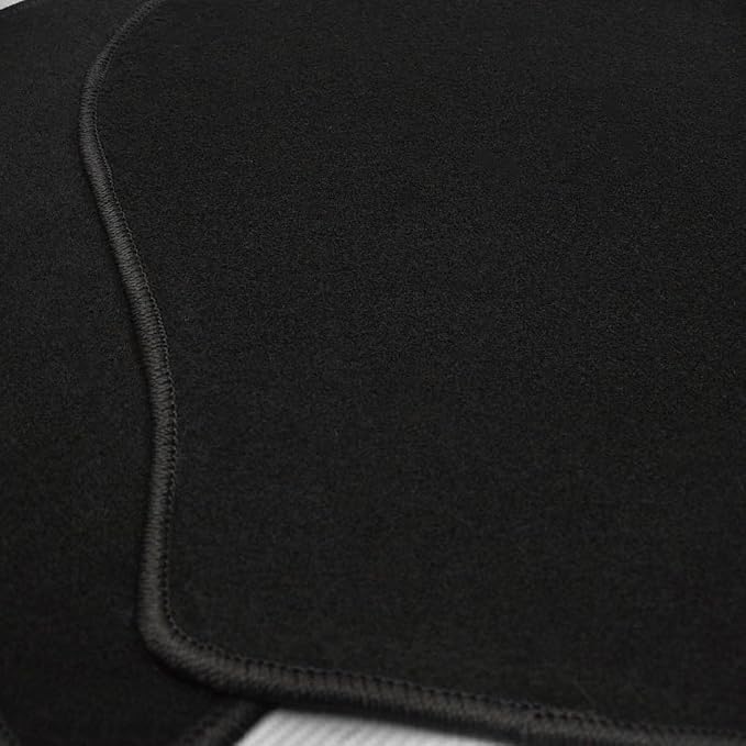 Fit 2016-2021 Honda Civic Floor Mat Nylon Black | IKON MOTORSPORTS, Factory Fitment Floor Mats Carpet Front & Rear 4PC