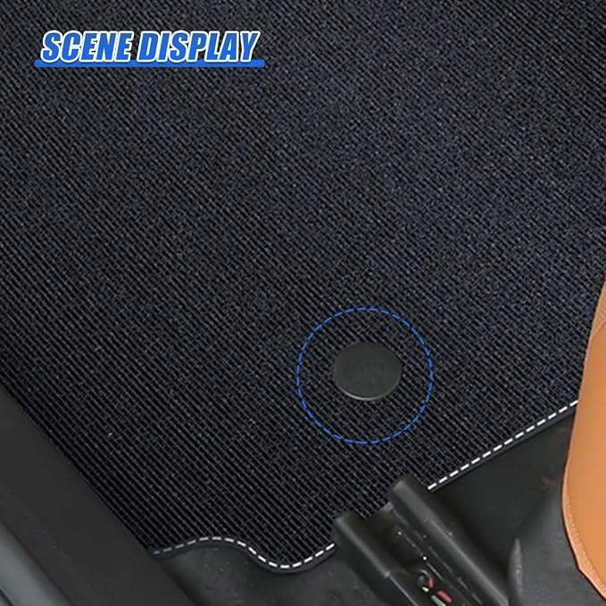 Car Floor Mat Clips Retainers, Non-Slip Carpet Fixing Clip (4PCS) | Plastic Double-Layer Floor Pad Buckle, Universal Auto Interior Fastening Accessories for Keeping Car Mats from Sliding