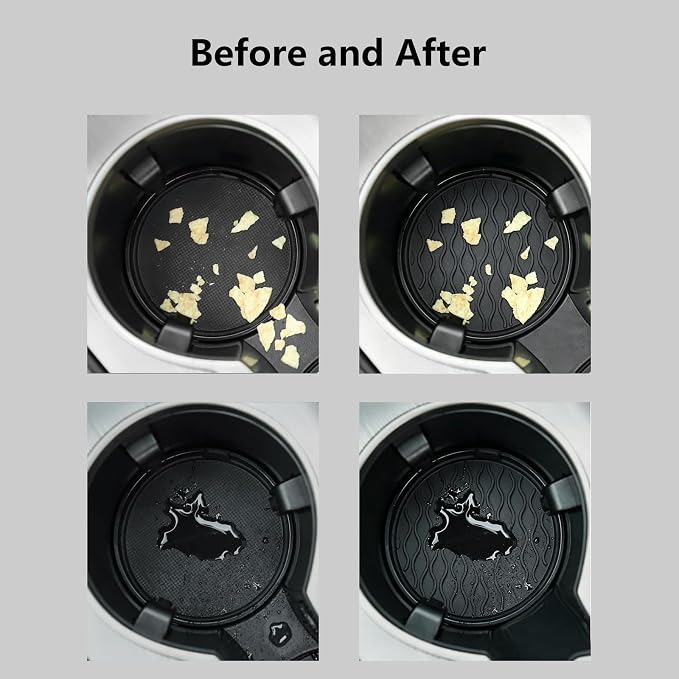 4 PCS Car Cup Holder Coaster Car Cup Holder Anti-Rattle Mat Anti-Slip Cup Holder Portable Cup Holder Insert for Man and Women