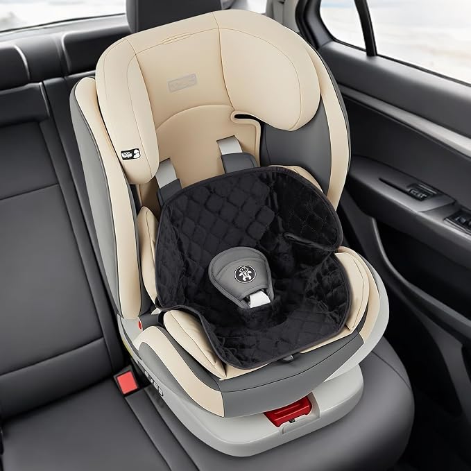 2 Pack Waterproof Piddle Pads, Potty Training Car Seat Protector & Reusable Liner – Non-Slip, Leak-Proof Cover for Car Seats, Strollers, High Chairs, Machine Washable (Black)