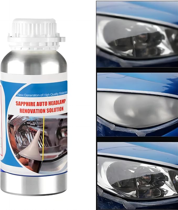 Car Headlight Scratch Repair Liquid,Polymer Car Headlight Liquid,Polishing Tool for,Restore and Repair Dull Yellow Headlights (1600, Grams)