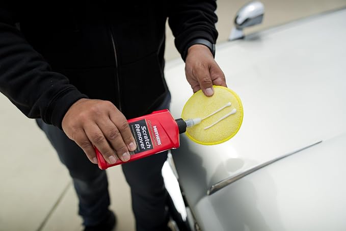 Mothers California Gold Scratch Remover, 8 oz. (08408) | Safely & Effectively Eliminates Light Scratches, Scuffs & Transfers from Paint & Clearcoat, Handles and High-Touch Areas