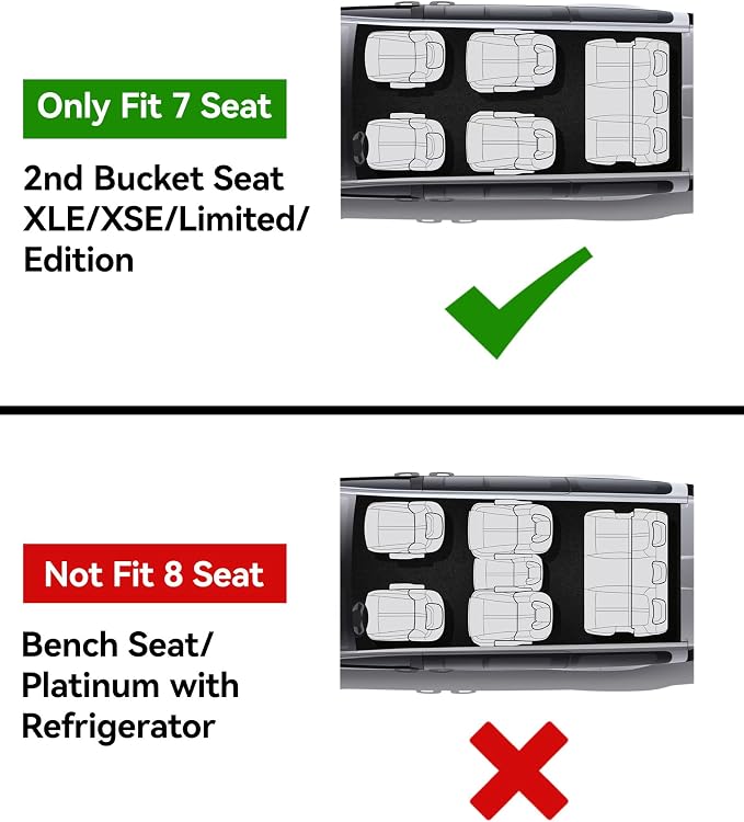 3W Floor Mats&Cargo Liner for Toyota Sienna 2021-2026 7 Seat (Not Fit 25 26 Platinum) TPE Custom Fit Floor Liner for Sienna XLE/XSE/Limited Full Set and Trunk Mat(w/o Spare tire)