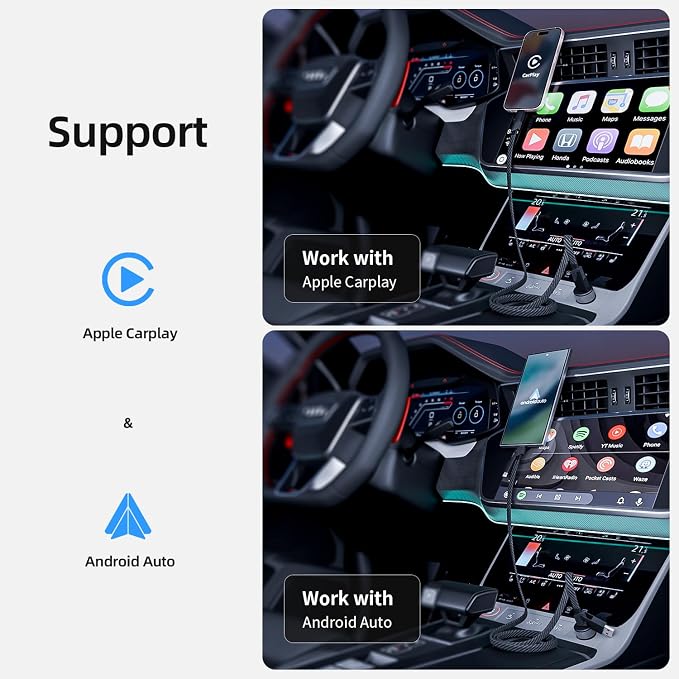 4 in 1 Multi Charging Cable Fast Charging 65W, USB C Cable with E-Mark Chip | Multiple iPhone Charger Cord for iPhone 17-12/Pad/Android/Tablets and More, Carplay Cable, Travel Essentials - 4FT