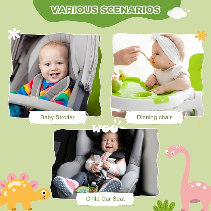 Car Seat Protector for Potty Training, 2 Pack Waterproof CarSeat Liner Toilet Training for Baby Infant Toddler, Dry Seat Piddle Pads Cover for Strollers (Green)