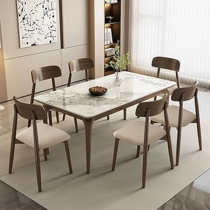 Waterproof Chair Seat Covers Set of 6 for Dining Room, Stretch Removable Washable Dining Chair Seat Slipcovers for Home, Restaurant, Banquet,Kitchen Chair Seat Cushion Protector(Khaki, Small)