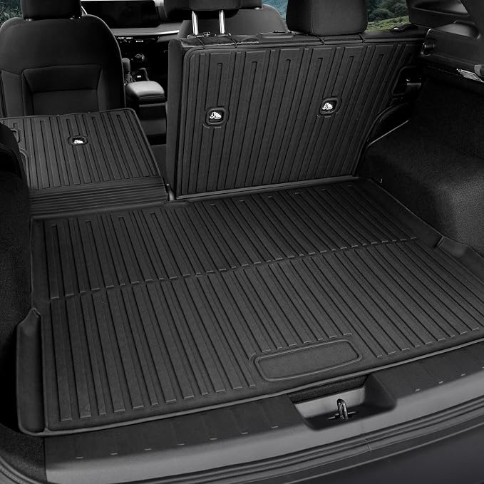 Floor Mats for Nissan Kicks 2025-2026, All Weather Floor Mats Trunk Cargo Liner and Door Sill Guards Accessories, Full Coverage Set (Fit for FWD/AWD)