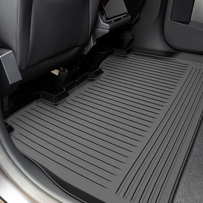 All-Weather TPE Floor Mats 6PCS -Compatible with Cybertruck 2024-2026, Full Coverage Cargo Liner & Frunk Mat Heavy-Duty Anti-Slip Interior Accessories
