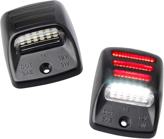 LED License Plate Lights with Red OLED Neon Tube Compatible with Tacoma 2005 to 2015, Tundra 2000 to 2013