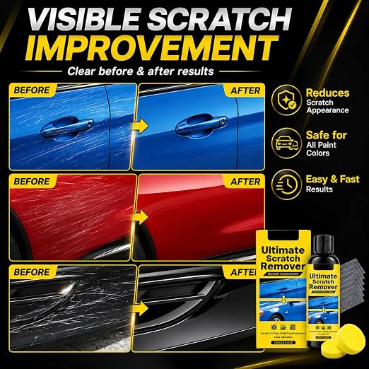 2Pack Nanopolix Car Scratch Remover,Car Cloth Scratch Remover Nano Ultimate Car Cloth All Paint Colors Polishing Kit