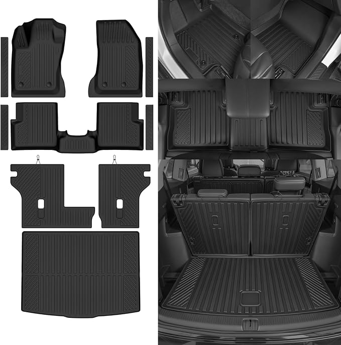 Custom Fit Floor Mats for 2015-2025 2026 Jeep Renegade, All Weather TPE Floor Liners & Trunk Mat & Backrest Mats & Door Sill Guard, Odorless Full Set Interior Accessories