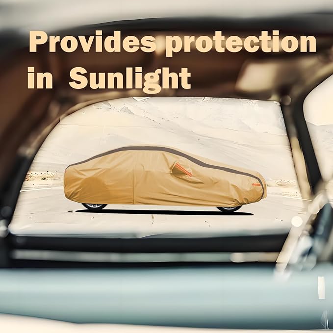 Car Cover Waterproof All Weather Compatible with Chevy Corvette C4 C5 C6 C7 C8, Outdoor Anti-UV Sun Rain Protection Full Exterior Cover