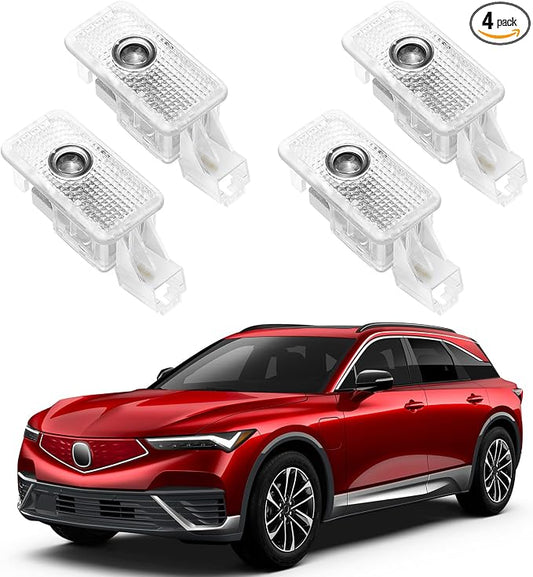 Car Door Lights Logo Projector - [4 Pack] 4K HD Puddle Lights for ILX/TLX/TL/TSX/RLX/RL/MDX/RDX/ZDX Series