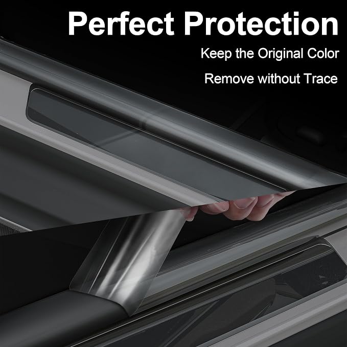 Lypumso Clear Vinyl Wrap Tape, Car Door Edge Guard Door Sill Protector, Transparent Paint Protection Film for Most Cars Rearview Mirror Handle Bumper Window Stair (Clear, 3inch x 30ft)
