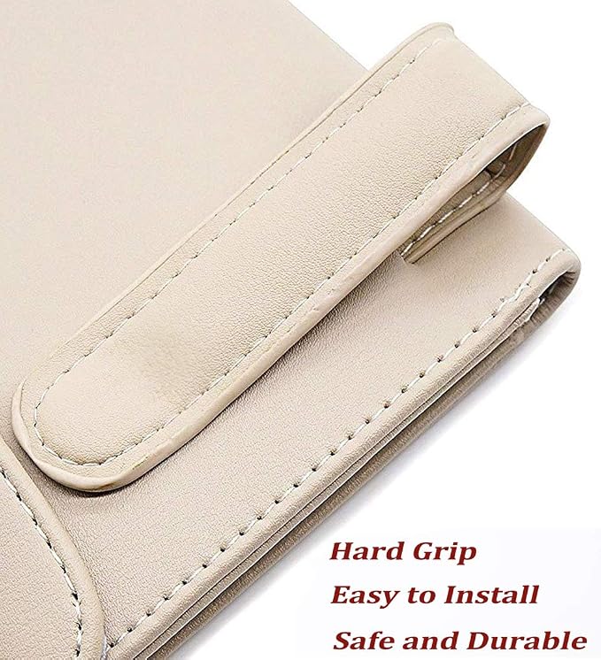 Car Tissues Holder for Cars, Visor Tissue Holder, Tissue Box, Cars Disposable Masks Holder, Mask Dispenser for Car (Beige)
