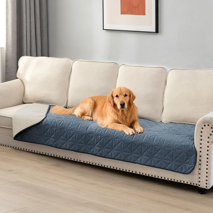 Ameritex Sofa Cover Waterproof for Seats Couch Cover for Dogs Pet Couch Cover Velvet for Chair Loveseat Sofa Machine Washable