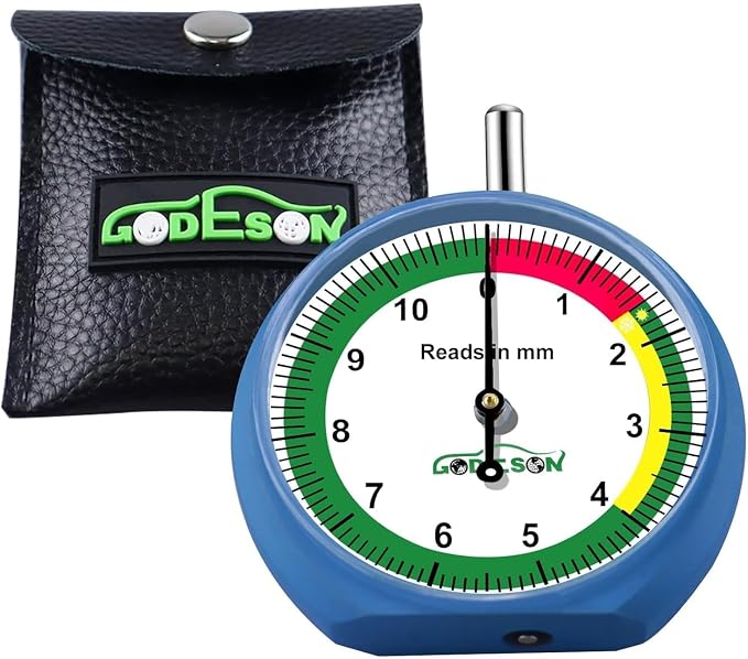 GODESON 88703 Dial Tire Tread Depth Gauge in MM,Professional for Motorcycle, Car,Truck and Bus