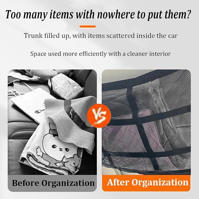 Car Ceiling Cargo Net for Lexus GX 470 LX 470 LX570, Car Overhead Storage Mesh Organizer, Adjustable Buckle Roof Storage, Auto Cargo Organizer, Interior Accessories,70 * 50