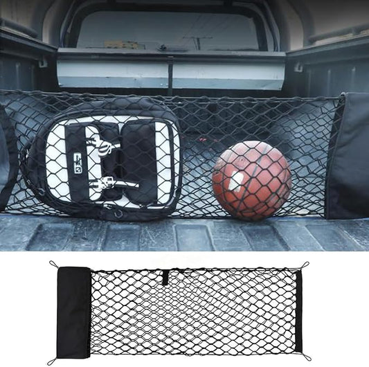 for Chevrolet/Chevy Traverse Envelope Style Truck Bed Cargo Net - Fits 2015-2024 2025 2026 Chevrolet Traverse Accessories Cargo Net for Pickup Truck Bed - Free Storage Bag - Heavy Duty Carabiners