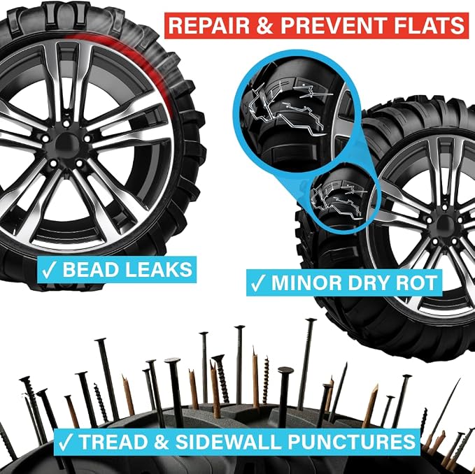 TireJect Off-Road Tire Sealant Refill (Gallon/128oz Bottle) - Applicate 12 ATV Tires, Use 75% less sealant per tire