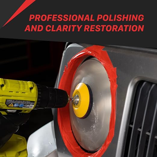 Maxshine Headlight Restoration Kit (MHL01) – Restores Headlight Clarity, Removes Oxidation, Yellowing, and Scratches – Improve Light Output and Night Visibility – DIY Headlight Cleaner – Made in USA