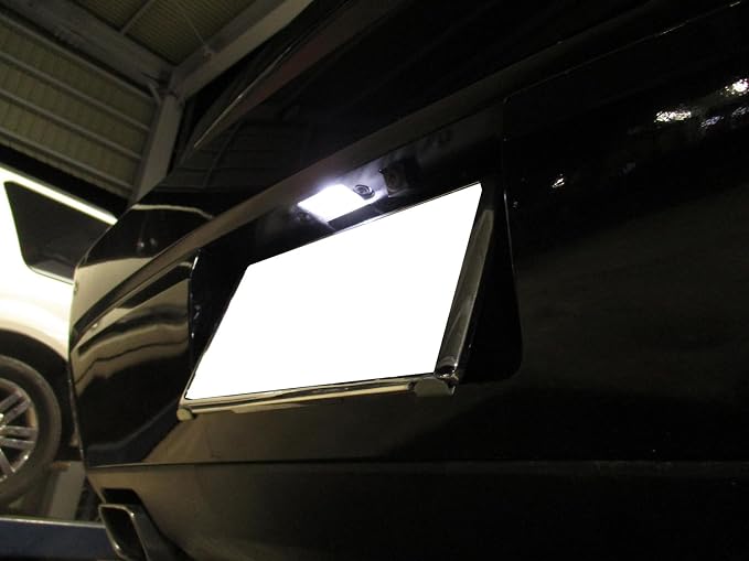 iJDMTOY OEM-Fit 3W Full LED License Plate Light Kit Compatible with 2005-2014 Dodge Charger Challenger Dart Avenger Magnum, Powered by 18-SMD Xenon White LED