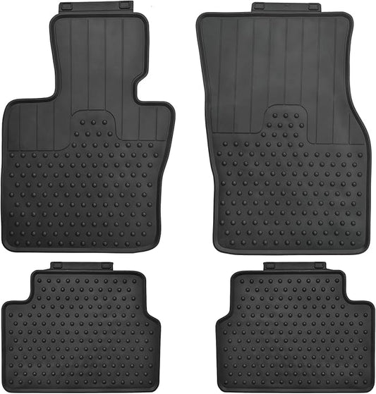 Car Floor Mats Custom Fit for Mini Cooper Hatchtop 5 Door F55 2015-2025 Black Rubber Auto Liner Mats All Weather Protection Odorless
