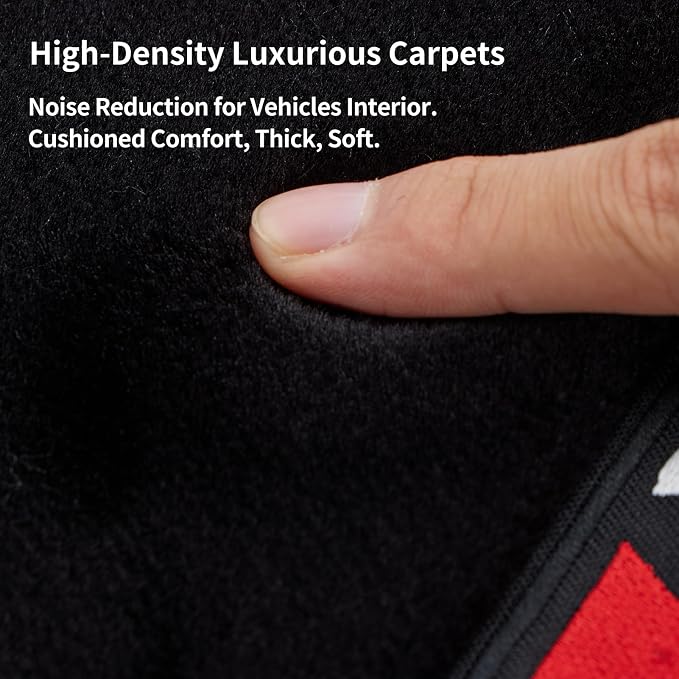 Custom 3D Car Mats for BMW 5 Series 2024-2025 (530i, 530e, 540i, 550i, M5) All-Weather Luminous Wool Carpet Car Mats - Custom Fit, Anti-Slip, Full Coverage with Logo