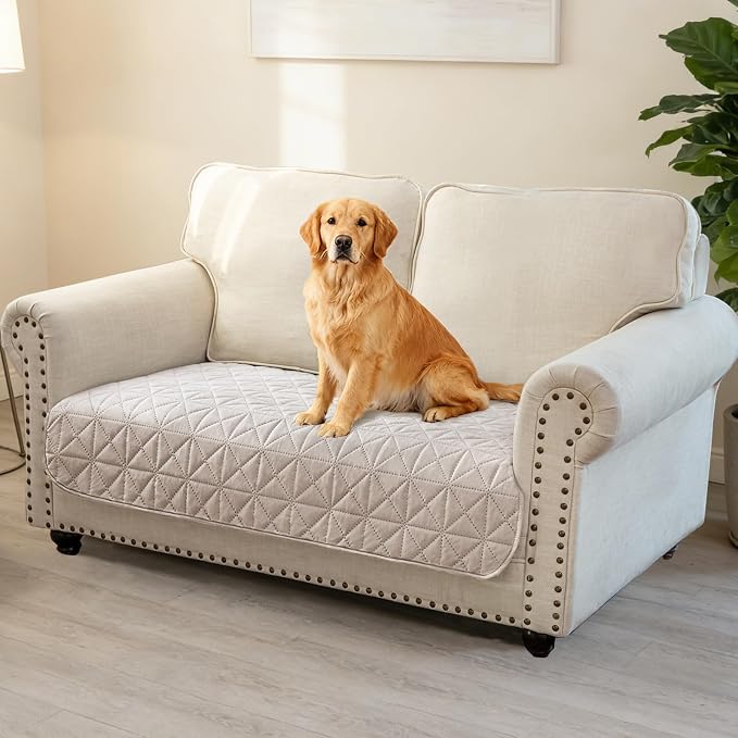 Ameritex Sofa Cover Waterproof for Seats Couch Cover for Dogs Pet Couch Cover Velvet for Chair Loveseat Sofa Machine Washable