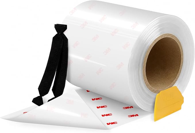 VViViD 3M Clear Paint Protection Vinyl Film 4 Inch Wide Choose Your Size Including Tools (4 Inch x 180 Inch Large roll)