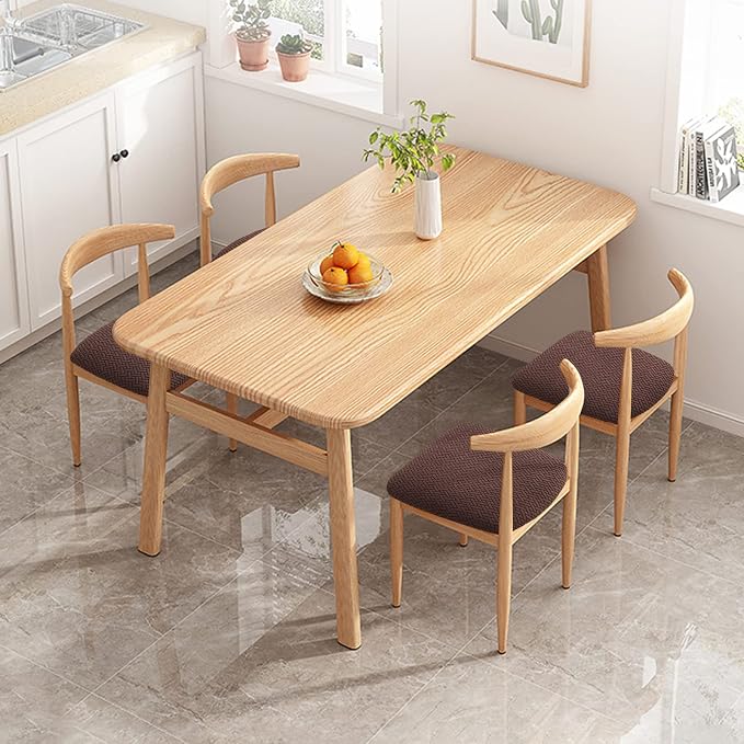 Fuloon Stretch Seat Cushion Covers 4 PCS, Washable Chair Seat Slipcover Chair Cover Dining Room for Hotel, Ceremony, Banquet Wedding Party (Chocolate, 4)