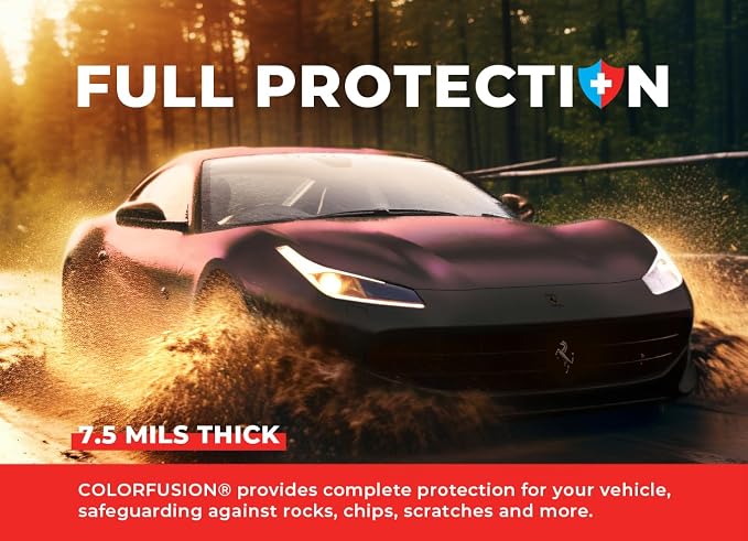 ColorFusion PPF by VViViD, Matte Stealth Cosmic Purple Dry Apply PPF Vinyl Car Wrap Roll 20ft x 5ft