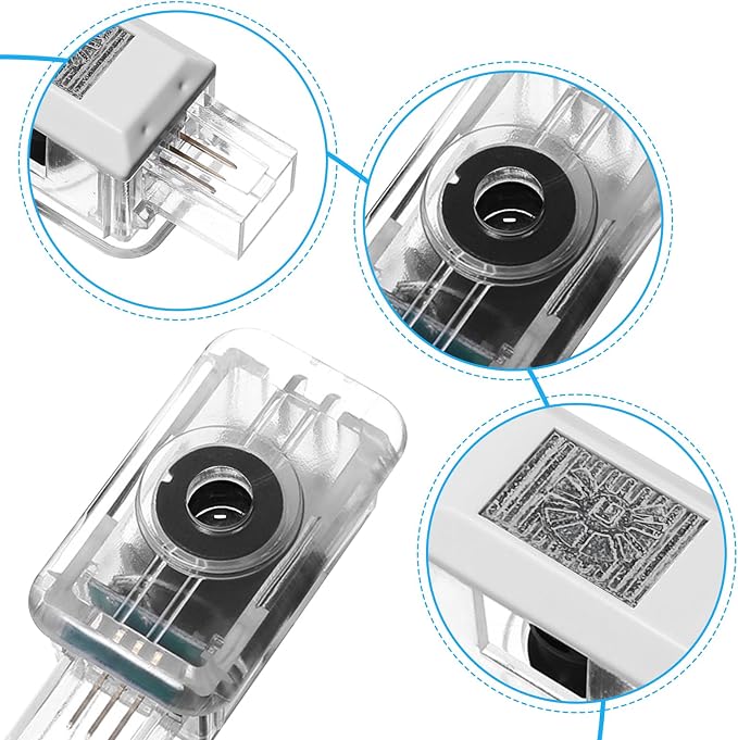 2PCS Car Door Lights Logo for Defender 2020-present, Puddle Lights LED Welcome Lights Accessories, Door Courtesy Light LED Ghost Shadow Lights