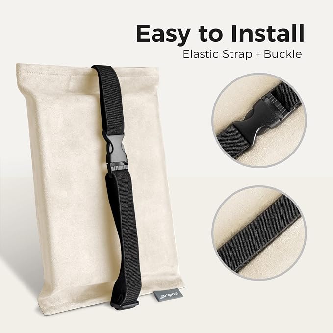 pack all Car Tissue Holder, Premium Microsuede Sun Visor Napkin Dispenser, Wipes Case for Backseat, Vehicle Accessories (Beige)