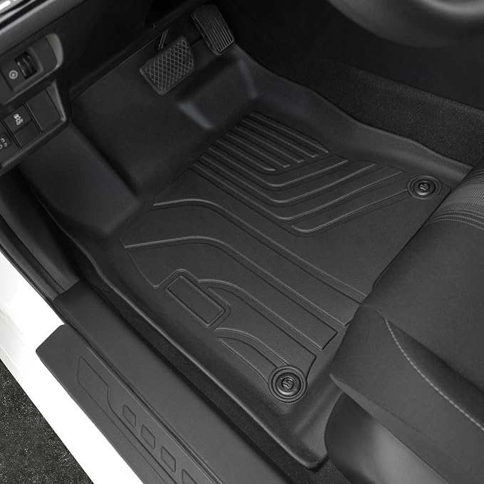 Floor Mats for Honda Civic Sedan 2022-2026, All Weather Floor Mats Trunk Cargo Liner and Door Sill Guards Accessories, Full Coverage Set (Gas Only, Not fit Manual)