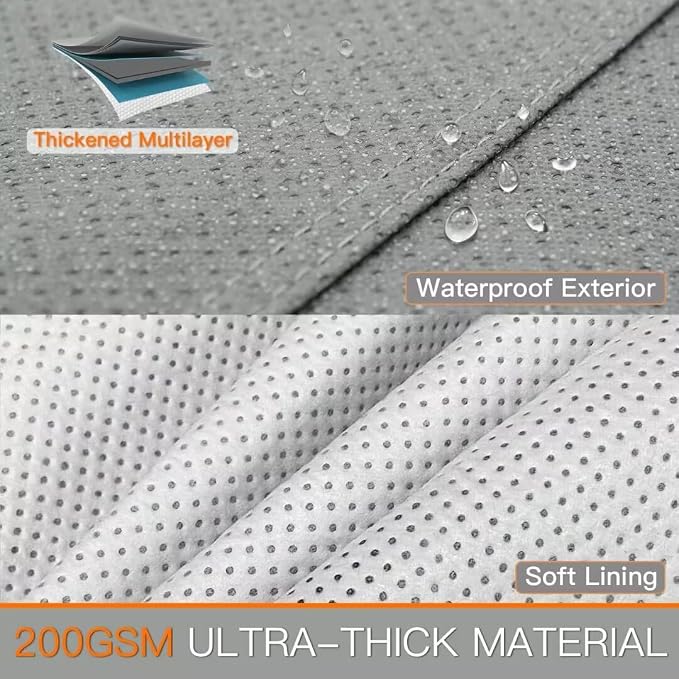 Kayme Heavy Duty SUV Car Cover Custom Fit Lincoln Nautilus Waterproof All Weather for Automobiles, Full Exterior Covers Sun Rain UV Protection.（Deliver About 3-10 Days）