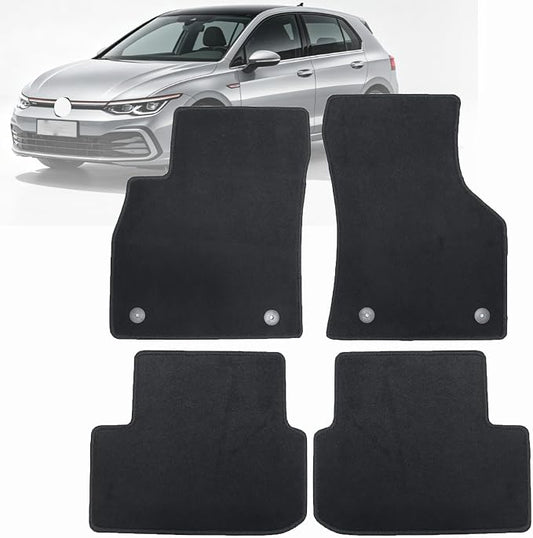 GXARTS Car Waterproof Floor Mats Carpet Full Set Fit for Volkswagen Golf 8 2020 2021 2022 2023 2024 2025 2026 | All-Weather Protect, Non-Slip Backing Automobile Floor Liner Accessories